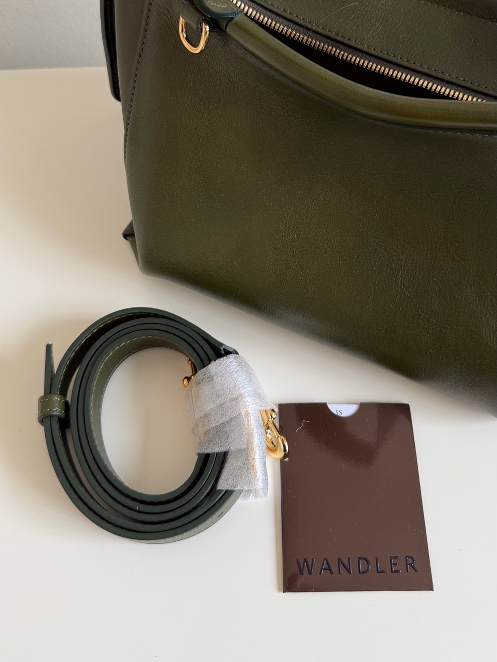 Ida bag in olive dark green - Picture 5 of 8